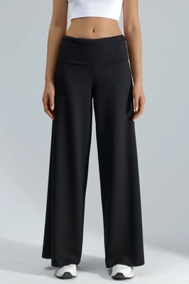 Modal Touch Faltbund-Palazzo-Hose