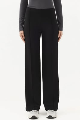 Modal Touch Rippendetail Weite Hosen