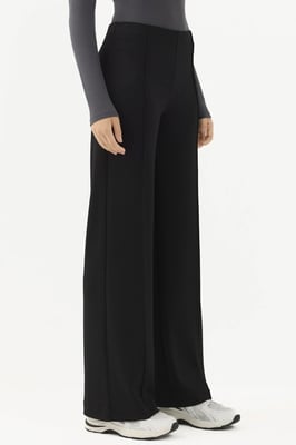 Modal Touch Rippendetail Weite Hosen