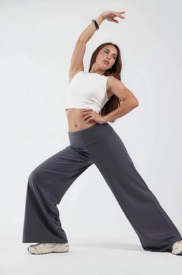 Modal Touch Faltbund Palazzo-Hose