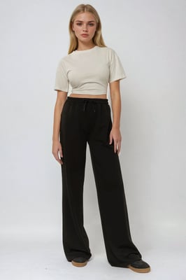 Weite Leggings mit elastischem Bund