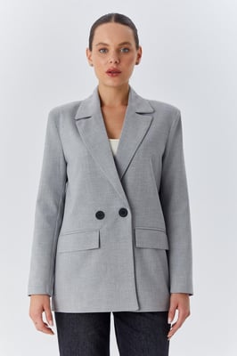 Langarm-Button-Blazer