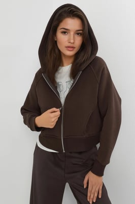 Lässiger Zip-Hoodie