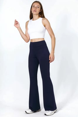 Hochtaillierte Modal Touch Flared Leggings