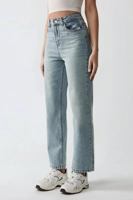 Gerade geschnittene Denim-Jeans