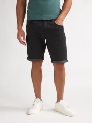 Petrol Industries - Jackson Farbige Denim-Shorts Coconut Herren - Schwarz