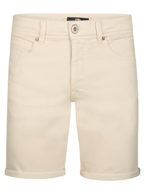 Petrol Industries - Jackson Bunte Denim Shorts Coconut Herren - Weiß