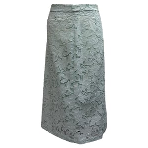 Zimmermann Spitzenverziertes Midi-Rock in Mintgrün aus Polyester
