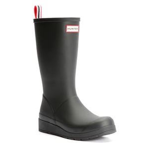 Hunter Play Tall Gummi Damen Schwarze Gummistiefel
