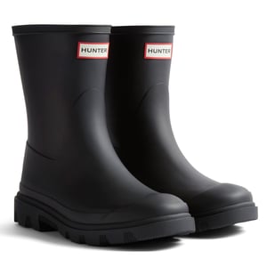 Hunter Downpour Short Gummi Damen Schwarze Gummistiefel