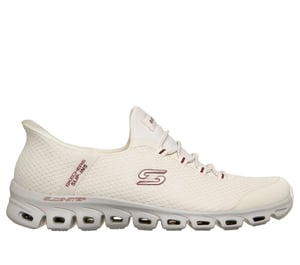 Skechers Slip-Ins Glide Step Vibey Mesh Damen Weiße Sneakers