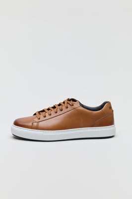 Ben Sherman Ace Cupsole Leder Herren Sneaker in Tan