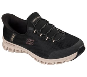 Skechers Slip-Ins Glide Step Vibey Mesh Damen Black Sneaker
