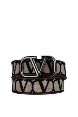 Valentino Garavani Vlogo Gürtel Beige