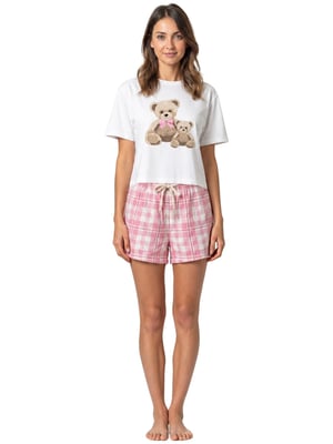 Kruze | Damen Pyjama-Set - T-Shirt & Shorts