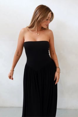 Sofie Bustier Fitted Maxikleid