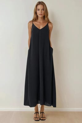 A-Form Maxi-Kleid