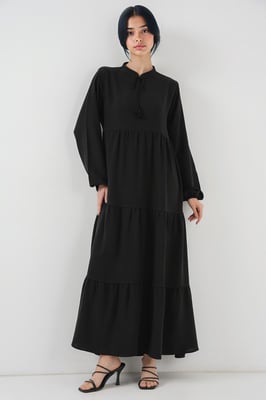 Maxikleid mit Schleifendetail