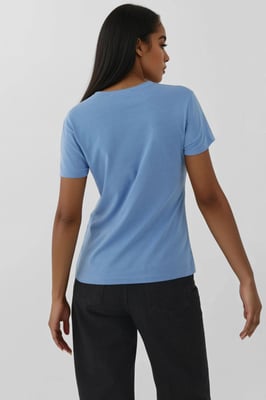 Regular Fit Rundhals Baumwoll-T-Shirt