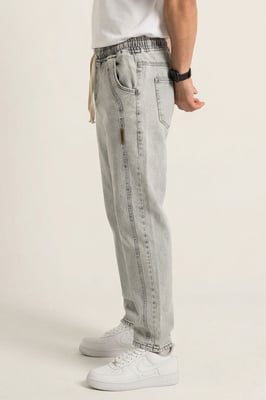 Lässige Denim-Hosen mit Zugbandbund