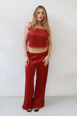 Ana Weite Satin-Hosen