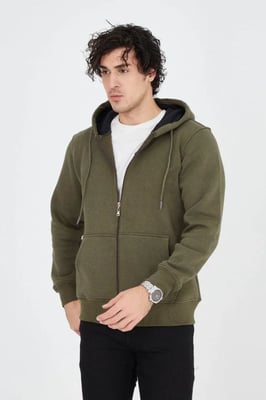 Kapuzenshirt mit Reißverschluss und Tasche