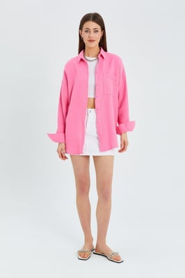Oversize-Shirt mit Taschendetail