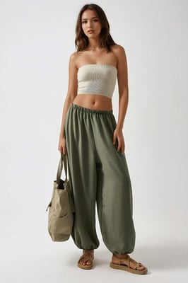 Niedrige Taille Baggy Fit Jogginghose