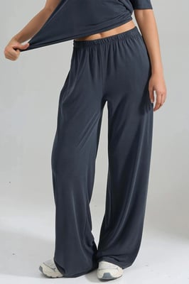 Elastische Bund gerade geschnittene Modal-Hose