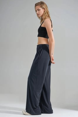 Elastische Bund gerade geschnittene Modal-Hose