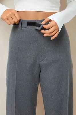Hochtaillierte Gerade Beinhose