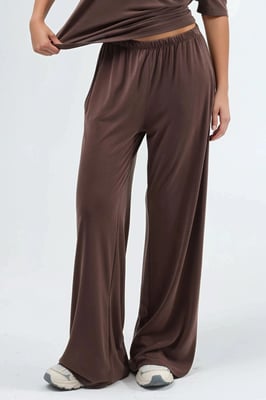 Elastische Bund gerade geschnittene Modal-Hose