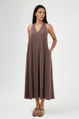 Halterneck-Modal-Kleid