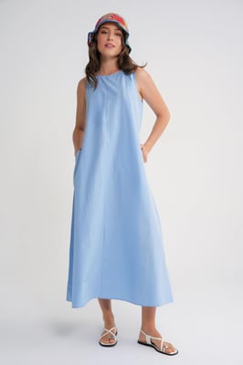 Lässig geschnittenes Maxikleid mit Taschen