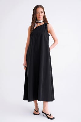 Lässig geschnittenes Maxikleid mit Taschen