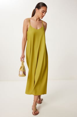 Lässiges Midi-Kleid mit U-Ausschnitt