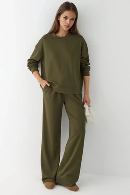 Weiche Modal-Touch Weite Leggings