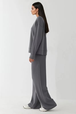 Weiche Modal Touch Weitbeinige Sweatpants
