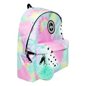 Kinder-Rucksack Multi-Pastell Collage-Design | Leichter Schulranzen