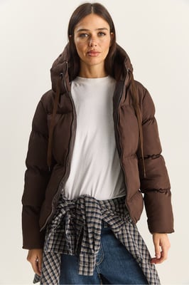 Kapuze Steppjacke
