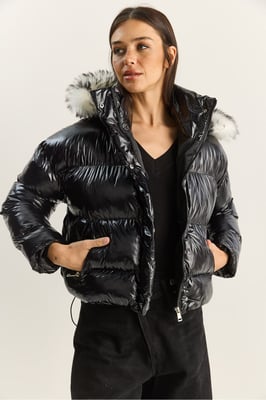 Kapuze Daunenjacke
