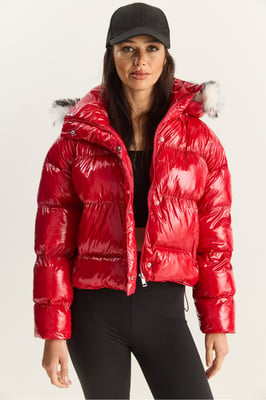 Kapuze Daunenjacke