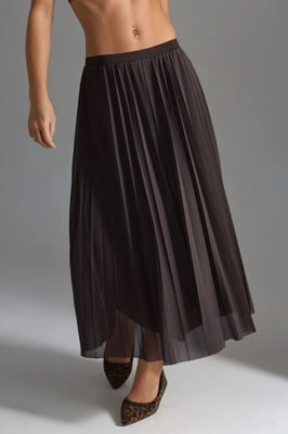 Mid Waist Tüll Maxi Rock