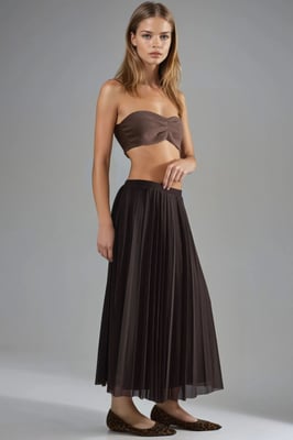 Mid Waist Tüll Maxi Rock