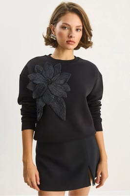 Zugangsdetail Langarm Crewneck Sweatshirt
