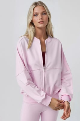 Entspanntes Fit Full-Zip Sweatshirt