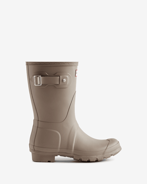 Hunter Original Short Gummi Damen Braune Gummistiefel