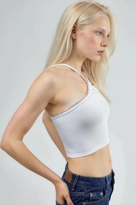 Halter-Neck Ripp-Crop-Top