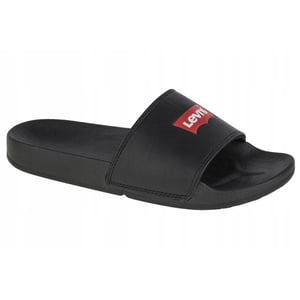 Levis - "June Batwing" Badesandale für Herren/Damen Unisex (Schwarz)