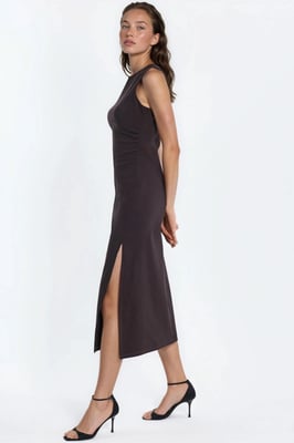 Ärmelloses Bengaline Midi-Kleid